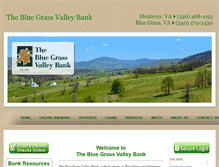 Tablet Screenshot of bluegrassvalleybank.com